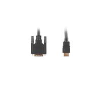Lanberg - CA-HDDV-10CC-0018-BK adaptador de cable de vídeo 1,8 m HDMI tipo A (Estándar) DVI-D Negro