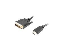 Lanberg ca-hddv-20cu-0018-bk adaptador de cable de vídeo 1,8 m hdmi t