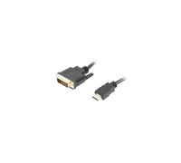 Lanberg - CA-HDDV-20CU-0030-BK adaptador de cable de vídeo 3 m HDMI tipo A (Estándar) DVI-D Negro