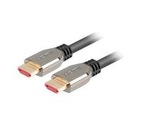 Lanberg Cable HDMI M/M V2.1 8K 60 Hz 1 m Negro