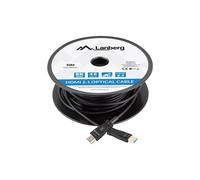 CABLE HDMI AOC LANBERG V2.1 M/M OPTICO ACTIVO 8K60HZ 50M NEGRO