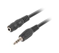 Lanberg ca-mjfj-10cc-0015-bk cable de audio 1,5 m 3,5mm negro