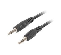 Lanberg Cable Audio MiniJack 3.5mm 3 Pin Macho/Macho 2m Negro
