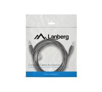 Lanberg Cable Audio MiniJack 3.5mm 3 Pin Macho/Macho 2m Negro