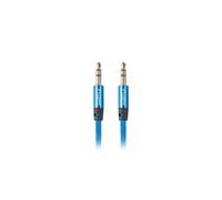 Lanberg - CA-MJMJ-10CU-0010-BL cable de audio 1 m 3,5mm Azul