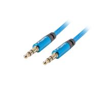 Lanberg CABLE ESTEREO JACK 3.5MM MACHO/JACK 3.5MM MACHO 1M AZUL