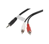 Cable Estéreo Lanberg Mini Jack 3.5mm a 2x RCA Macho - 1.5m