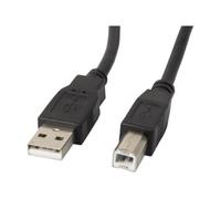 Lanberg CA-USBA-10CC-0018-BK - Cable USB-A 2.0 a USB-B macho/macho 1.8m Negro