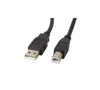 Lanberg - CA-USBA-11CC-0005-BK cable USB USB 2.0 0,5 m USB B Negro