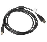 Lanberg CA-USBA-11CC-0018-BK - Cable USB-A 2.0 a USB-B macho/macho con Ferrita 1.8m Negro