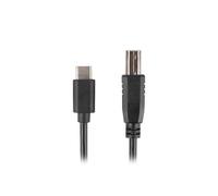 Lanberg Cable USB USB-C M A USB-B M 2.0 1.8M FERRITA Negro