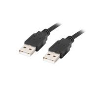 Lanberg Cable USB CA-USBA-20CU-0010-BK USB 2.0 1 m Macho a macho Negro alta velocidad