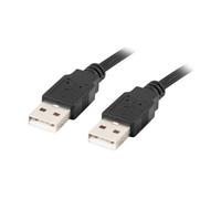 Lanberg - CA-USBA-20CU-0018-BK cable USB USB 2.0 1,8 m Negro