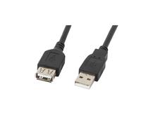 Lanberg - CA-USBE-10CC-0018-BK cable USB USB 2.0 1,8 m USB A Negro
