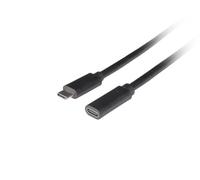 Lanberg ca-usbe-20cc-0005-bk cable usb usb 3.2 gen 1 (3.1 gen 1) 0,5 m