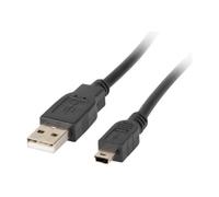 Lanberg CA-USBK-11CC-0018-BK (1,8 m) Negro - Cable Mini USB a USB A