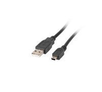 Lanberg - CA-USBK-11CC-0018-BK cable USB USB 2.0 1,8 m Mini-USB A USB A Negro
