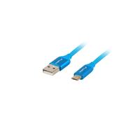 Lanberg - CA-USBM-20CU-0018-BL cable USB USB 2.0 1,8 m Micro-USB A USB A Azul