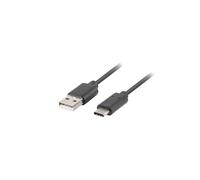 Lanberg - CA-USBO-20CU-0010-BK cable USB USB 2.0 1 m USB A USB C Negro