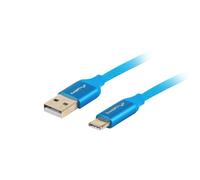 Lanberg ca-usbo-22cu-0018-bl cable usb 1,8 m usb 2.0 usb a usb c azul