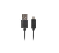 Lanberg - CA-USBO-31CU-0010-BK cable USB 1 m USB 3.2 Gen 1 (3.1 Gen 1) USB A USB C Negro