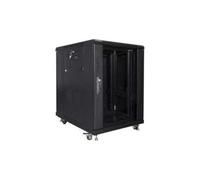 Armario lanberg rack 19pulgadas 15u 600x800 flat pack black negro