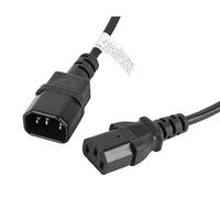 LANBERG Cable ALARGADOR DE ALIMENTACION 1.8 Metros CA-C13E-11CC-0018-BK Conectores IEC320 C13 / IEC320 C14