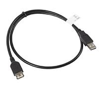 Cable alargador lanberg usb 2.0 macho hembra 0.7m negro