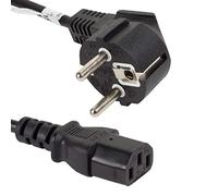 LANBERG Cable DE ALIMENTACION CA-C13C-11CC-0018-BK Conectores SCHUKO / IEC320 C13 1.8 Metros