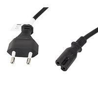 LANBERG Cable DE ALIMENTACION CA-C7CA-11CC-0018-BK Conectores CEE 7/16 / IEC320 C7 1.8 Metros