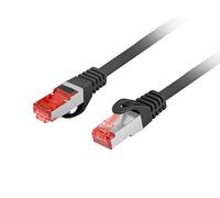 Latiguillo rj45 lanberg cat.6 ftp 0.25m negro