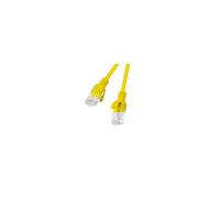 LANBERG CABLE DE RED PCU6-10CC-0025-Y,RJ45,UTP,CAT 6,0.25M,AMARILLO