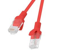 Lanberg Cable de Red RJ45 UTP Cat.5e 50cm Rojo
