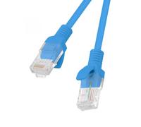 Lanberg Latiguillo PCU6 Cat.6 UTP RJ45 0,5 m Azul