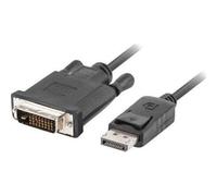 Lanberg Cable DISPLAYPORT(M) V1.2->DVI-D(M)(24+1) 1M Black Dual Link
