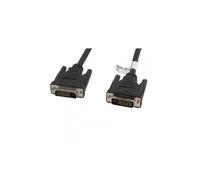 Lanberg Cable DVI Enchufe Macho/Enchufe Macho Negro 3 m