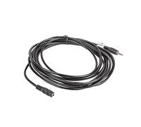 Lanberg Cable estéreo CA-MJFJ-10CC-0050-BK Jack 3.5 mm macho a jack 3.5 mm hembra 5 m negro