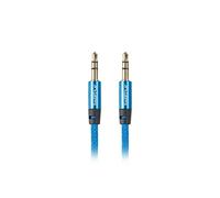 Cable estereo lanberg jack 3.5mm macho - jack 3.5mm macho 1m azul