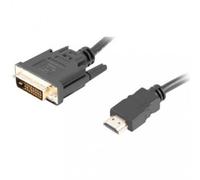 Lanberg Cable HDMI 4K a DVI-D Macho/Macho 1.8m Negro