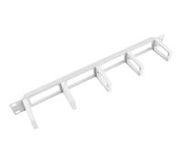 Panel pasacables para armario rack 19" blanco de 5 de anillas 1U Lanberg AK-1202-S