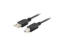 Lanberg Cable USB A a USB B CA-USBA-15CU-0010-BK Negro 1 m