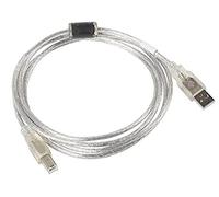 Cable USB Tipo B a USB 2.0 Tipo A Lanberg 1.8m Macho-Macho Transparente