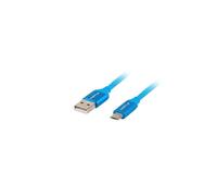 LANBERG Cable USB CONECTORES USB A Micro USB QC 3.0 1.8M Azul - CA-USBM-20CU-0018-BL
