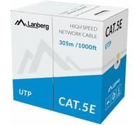 Bobina cat.5e lanberg utp 305m rj45 solid cca awg24 amarillo