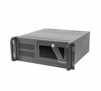 Lanberg Chasis Rack SC01-4504-10B 4U 19" 3 ventiladores 7 bahías Negro Acero