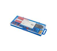 Kit de herramientas Lanberg SCC01-TCC-IT101 con crimpadora faston de 1.25mm a 6mm, peladora y terminales eléctricos