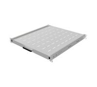 Lanberg Estantería de 19 Pulgadas, 1U, 445 x 500 mm, máx. 35 kg, Extensible, Color Gris