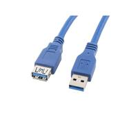 Cable alargador lanberg usb 3.0 macho - hembra - 3m azul