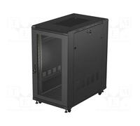 Armario Rack Lanberg FF01-6022-23B 22U 800 kg con ventilación activa y cerradura