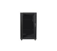 Armario rack lanberg ff01-6622-12b negro - 19'/48.26cm - 22u - ip20 - 600*600*1159mm - hasta 800kg de carga - accesorios